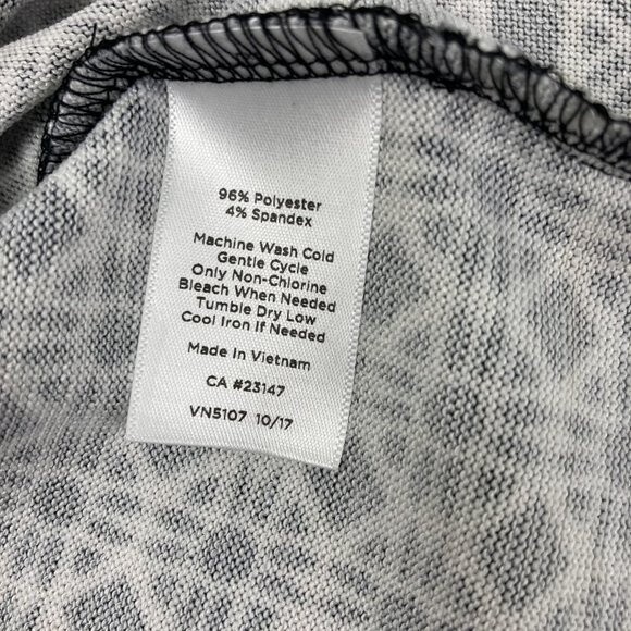 T by Talbots Black White Geometric Comfy Short Sleeve Maxi Tie Dress Size Small - Picture 7 of 15